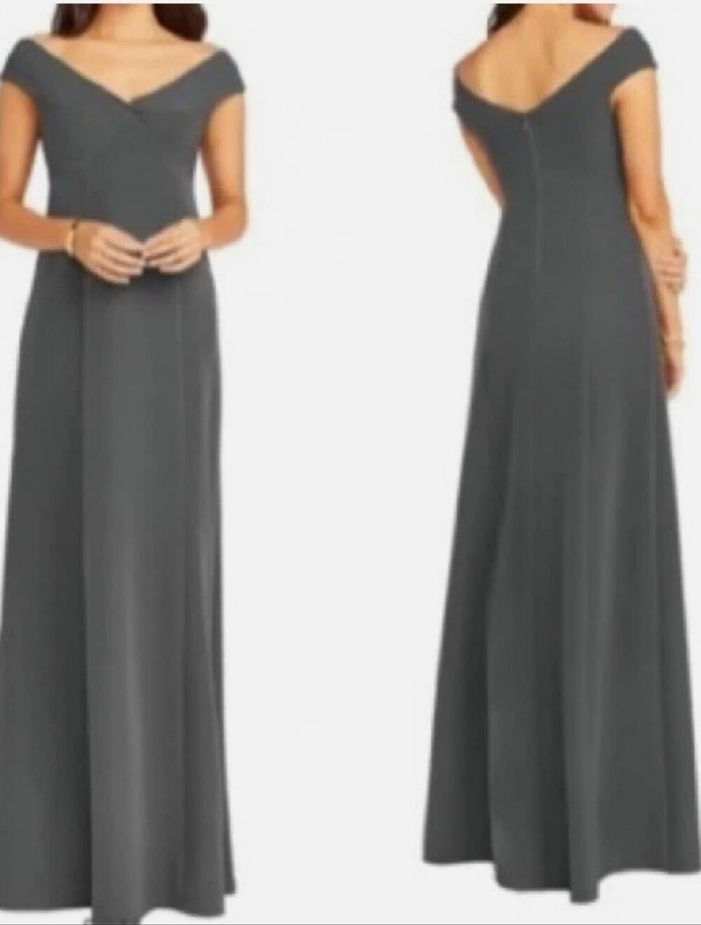 New Show Me Your Mumu Zurich Knot charcoal gown xsmall